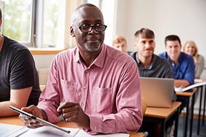 Adult male student