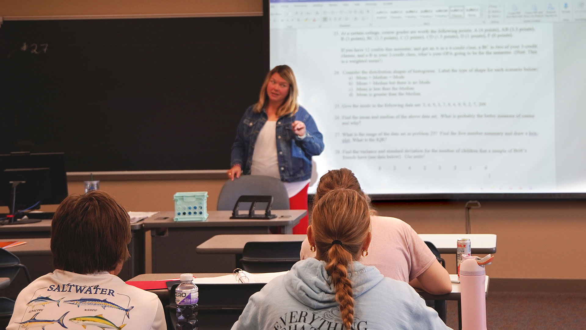 Bay College Iron Mountain Campus students in class in 2024.
